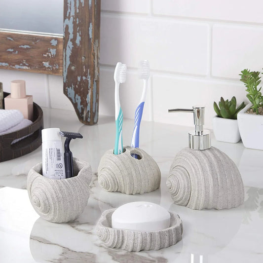 Sea-Shell Bathroom Set